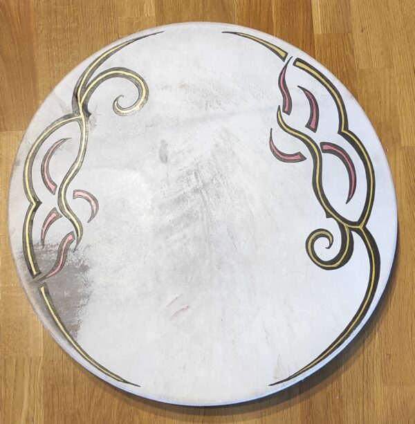 Tamburo sciamanico dipinto a mano